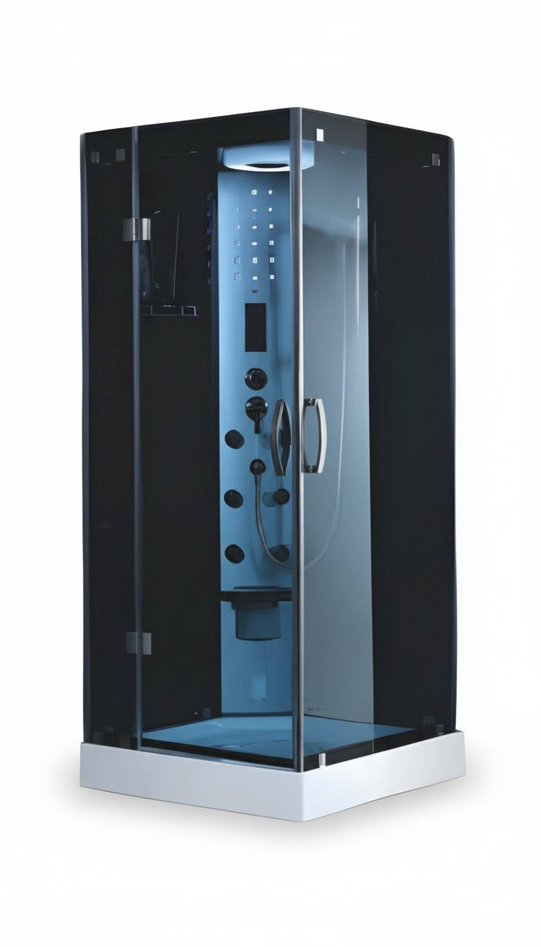 Dusche Duschkabine Design Komfortdusche Wellnessdusche Duschbox 100x100 cm