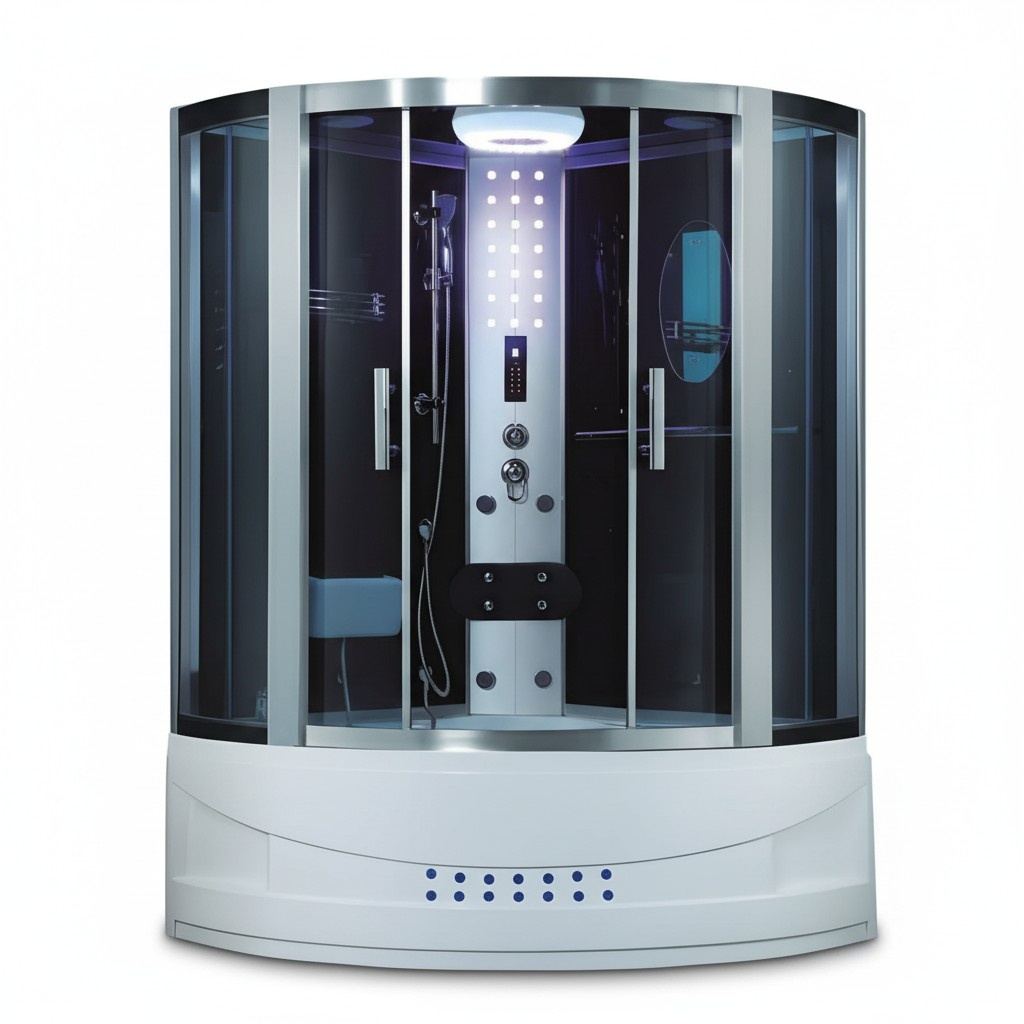 Dusche Hydromassagedusche Massageduschkabine Designsauna Duschkabine 135x135 cm