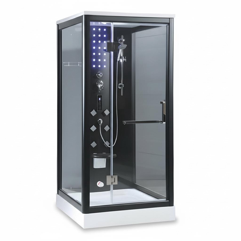 Dusche Luxusduschkabine Wellness-Duschkabine Multifunktionsdusche 120x90 cm