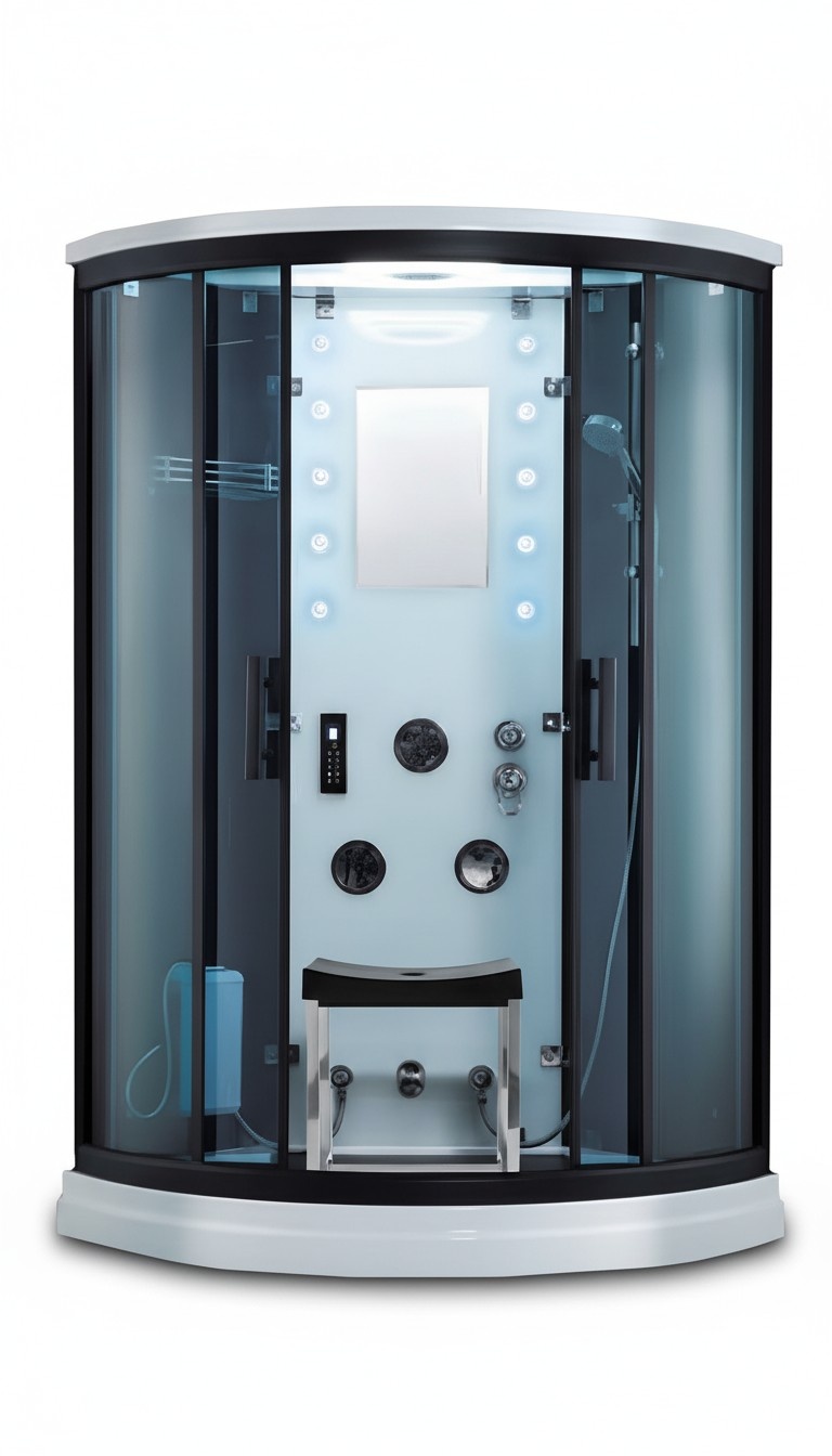 Duschkabine Duschbox Glasdusche Duschabtrennung Komfortdusche 110x110 cm