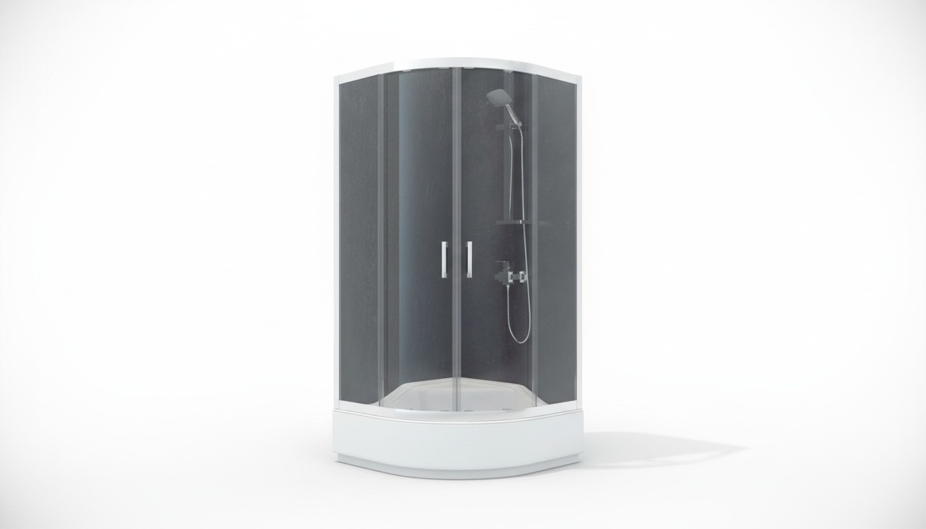 Duschkabine Viertelkreis Eckdusche Duschabtrennung Glas Runddusche Kabine Dusche