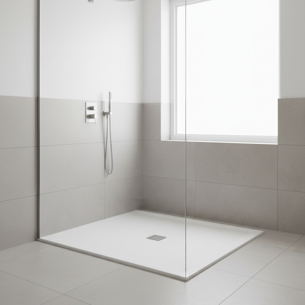 Duschwanne Duschtasse Dusche Acrylwanne Brausewanne Flach Ablaufgarnitur Ablauf