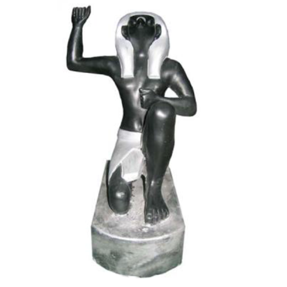 Ägyptischer Pharao Figur aus Kunststoff, Höhe 21 cm