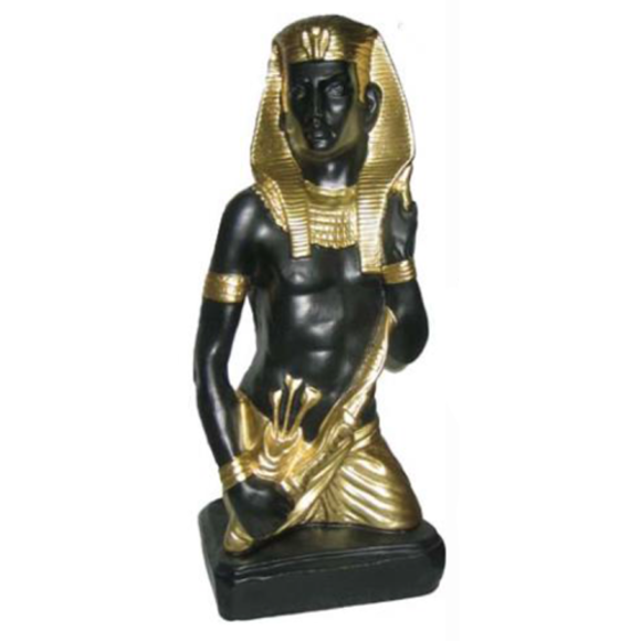 Ägypten Skulptur Pharao Kunststoff Statue Figuren Statuen Antik Stil 46cm Neu