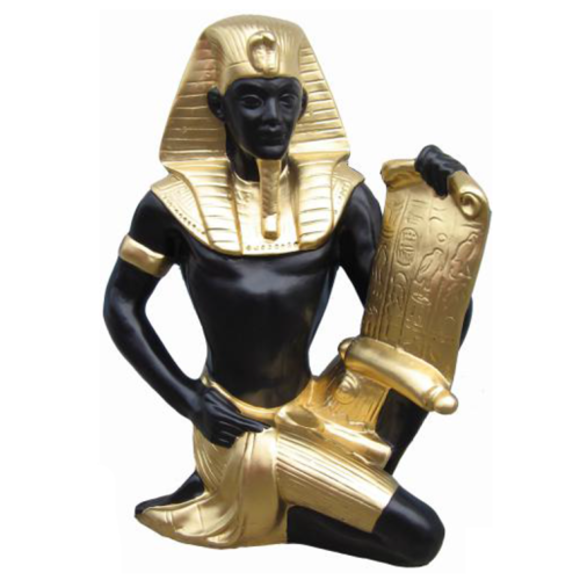 Ägypten Skulptur Ramses II Kunststoff Statue Figuren Statuen Antik Stil 51 cm