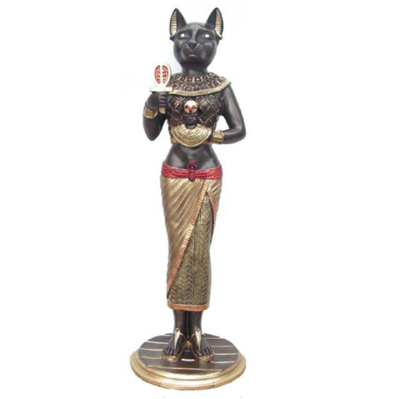 Skulptur Ägypten Göttin Katzen Bastet Statuen Ägyptische Statue Figuren