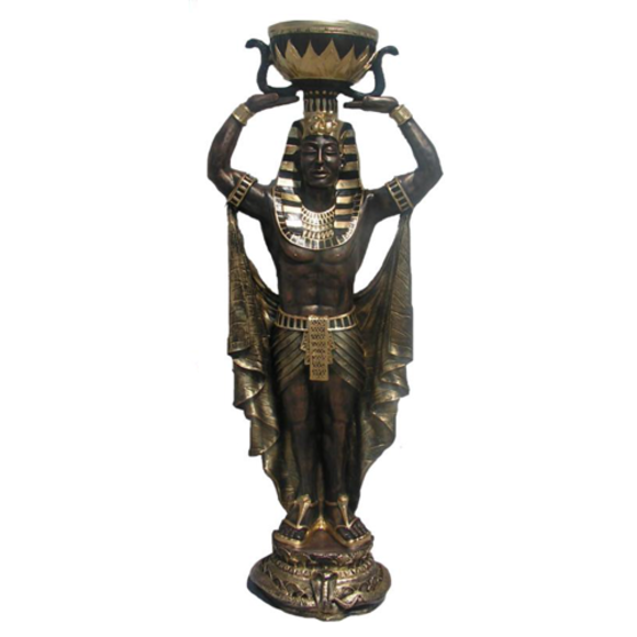 Skulptur Egyptian Pharao Ägyptische Statue Figur Vase Statuen Skulpturen