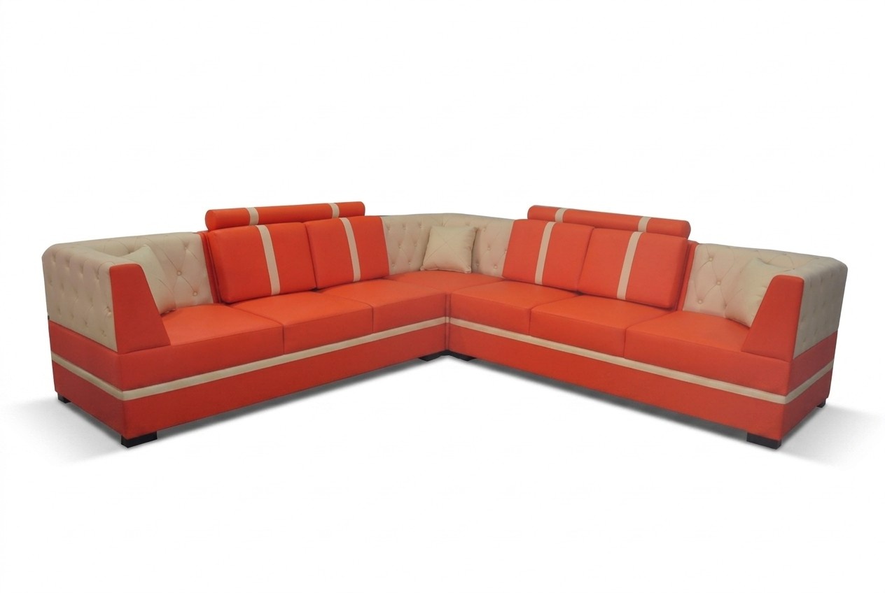 Eck Sofa Couch Polster Ecke Wohn Zimmer Landschaft Designer Couchen