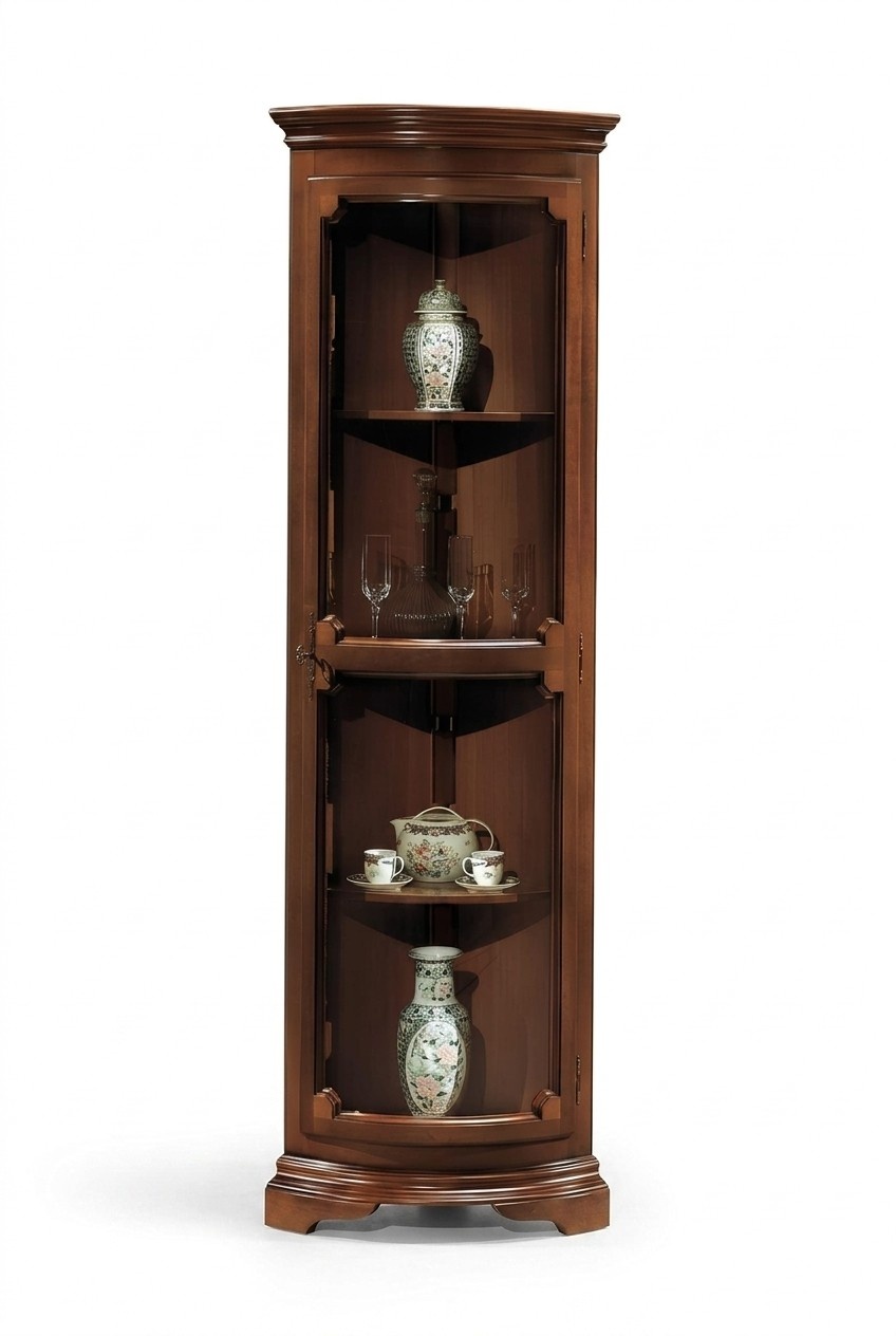 Eck Vitrine Kommoden Vitrinen Kommoden Schränke Glas Designer Schrank Barock