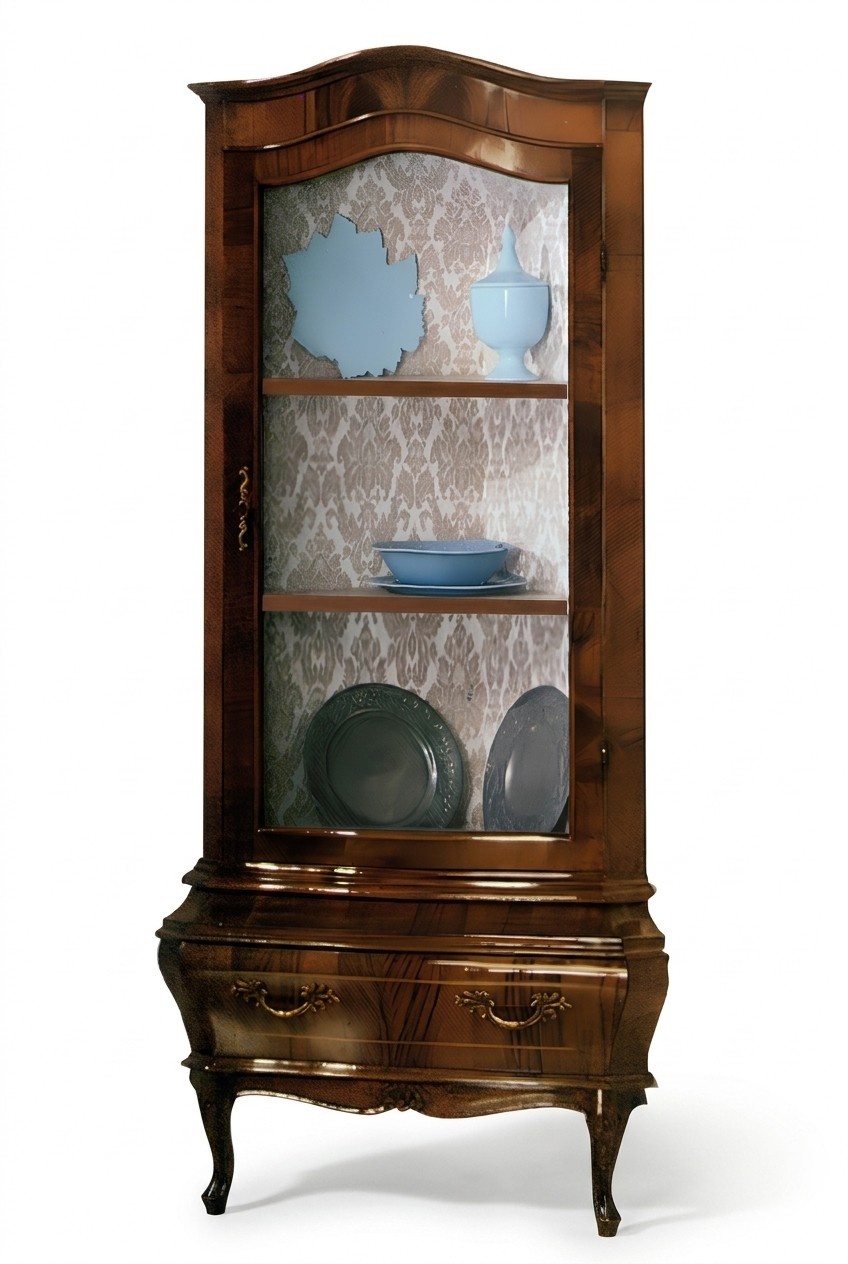 Eck Vitrine Kommoden Vitrinen Kommoden Schränke Glas Designer Schrank Rokoko