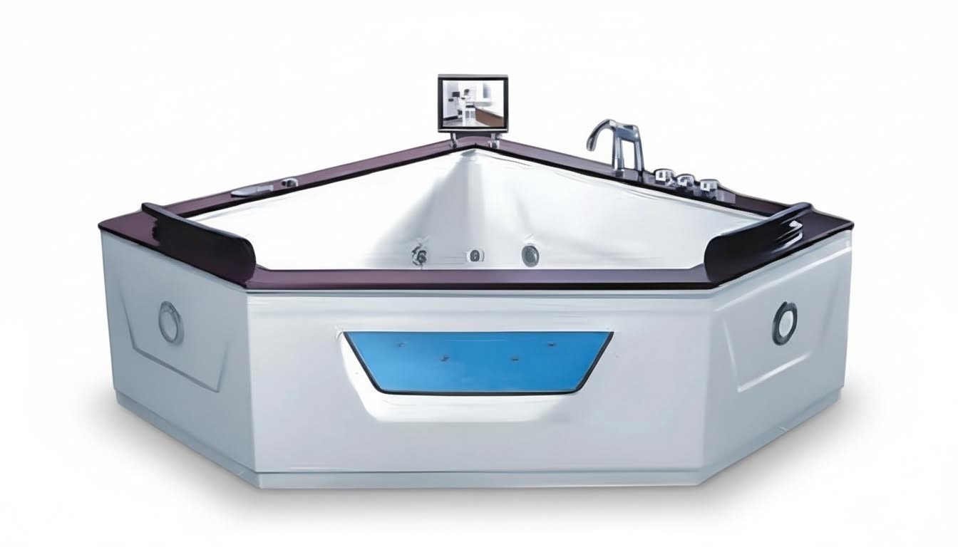 Eckbadewanne Whirlpool Massagewanne Luxuswanne Hydromassagewanne 180x180 cm