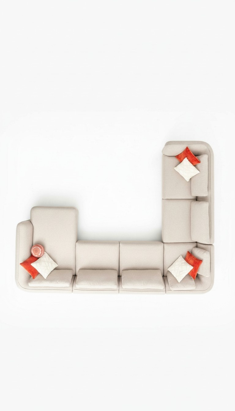 Eckcouch Möbel Polster Sofa Couchen Wohnzimmer Wohnlandschaft Stoff
