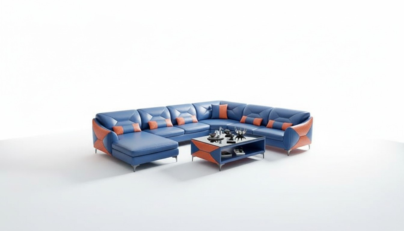 Eckcouch Polster Wohnlandschaft Moderne Ecksofa Design Sofa Sitz Garnituren 2tlg