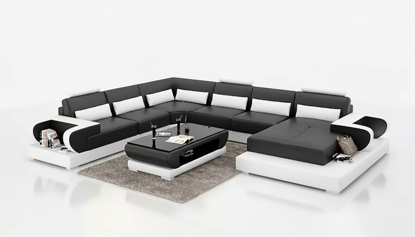 Eckgarnitur Ecksofa Sofa Couch Polster Sofas Neu Couchen Wohnlandschaft Designer