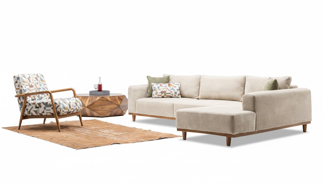 Eckgarnitur Sofa Eckcouch Couch Ecksofa Lounge Wohnraumsofa Polsterlandschaft