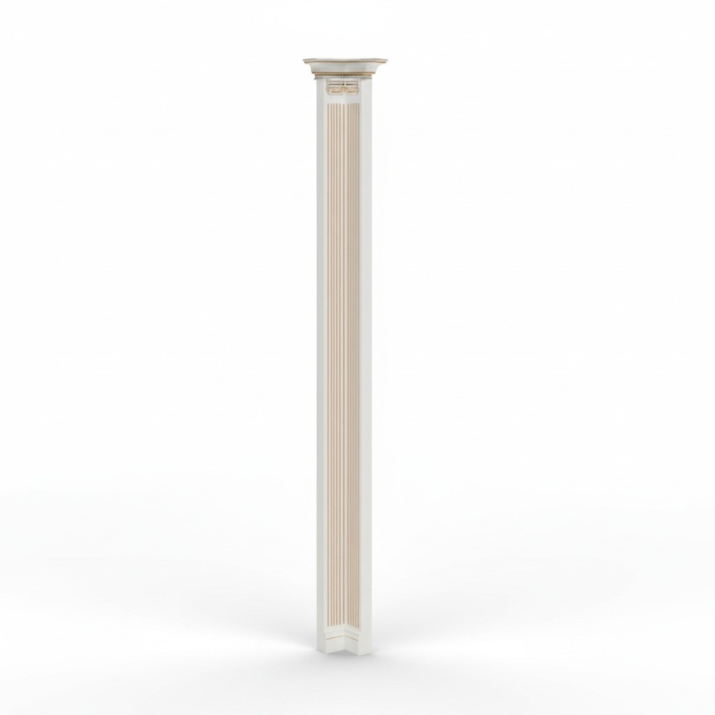 Ecksäule Säule Holzsäule Eck Abschluss Element Säulen Verona V-Eckpfeiler