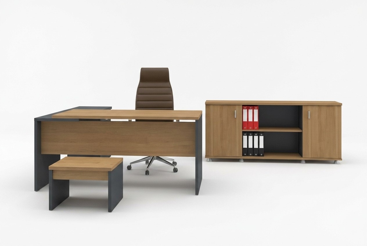 Eckschreibtisch Aktenschrank Couchtisch Arbeitszimmermöbel Modern Stil