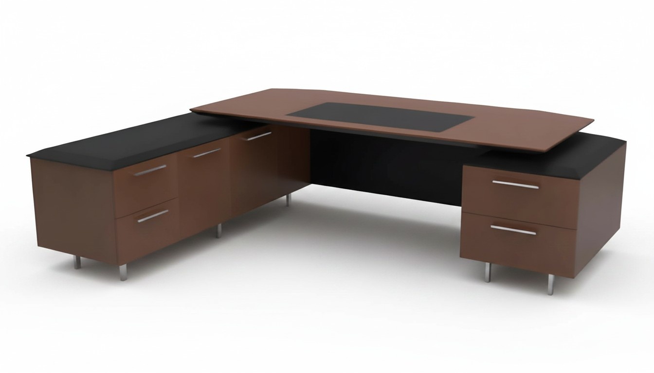 Eckschreibtisch Arbeits Schreib Büro Tisch Luxus Modern Designer Möbel