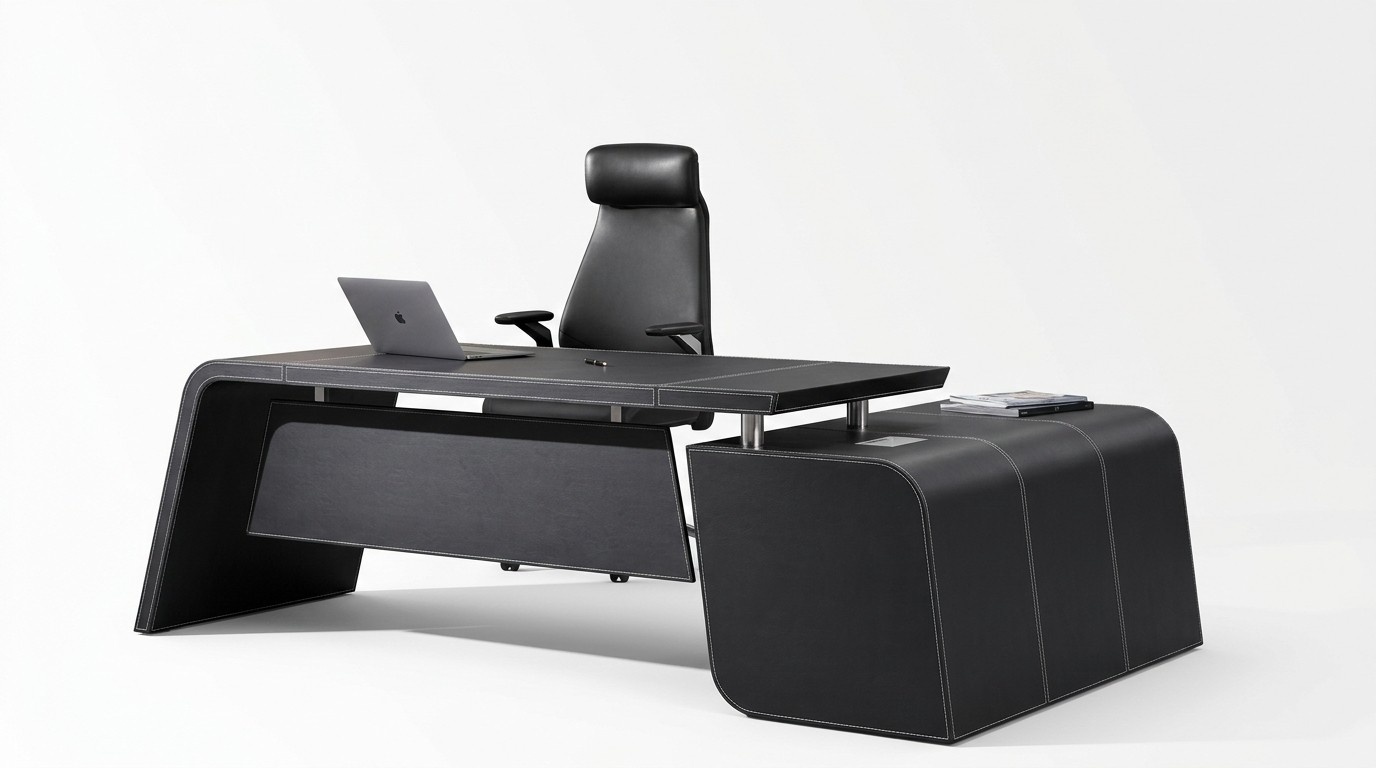 Eckschreibtisch Arbeits Schreib Büro Tisch Luxus Klasse Designer Möbel