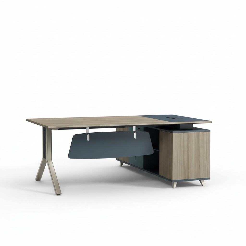 Eckschreibtisch Büro Tisch Schreibtisch Möbel Einrichtung Chef Schreibtische