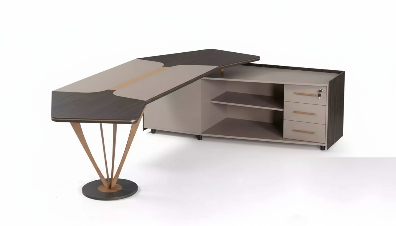 Eckschreibtisch Büromöbel Arbeitszimmer Luxus Möbel Modern Tisch Neu