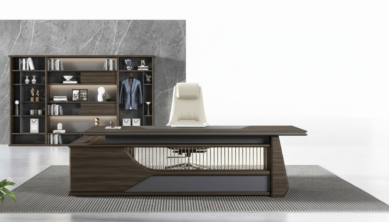 Eckschreibtisch Computertisch Tisch Bürotisch Luxus Arbeitszimmermöbel