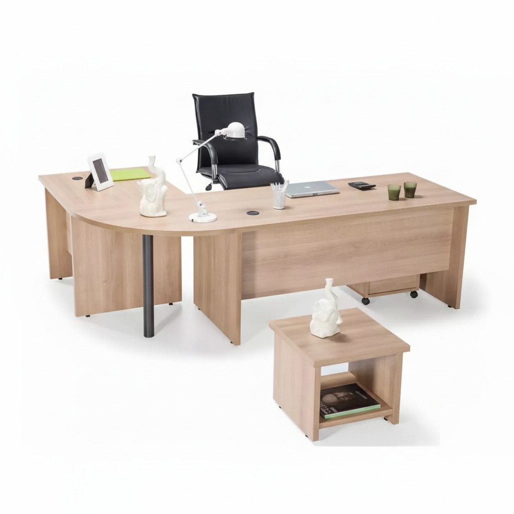 Eckschreibtisch Tisch Möbel Kommode Büro Einrichtung Praxis Kanzlei Möbel 3tlg