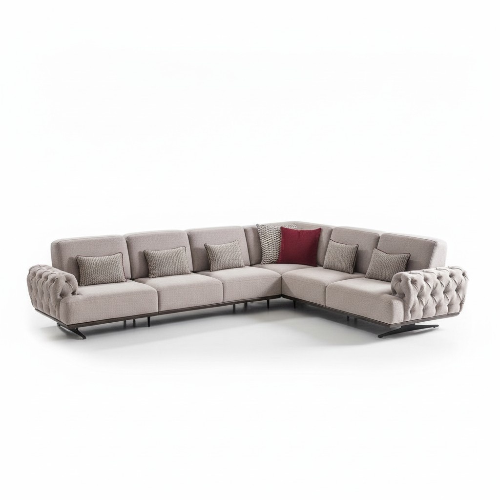 Ecksofa 2x Couchtisch Ecke Garnitur Tisch Wohnlandschaft L Form Möbel