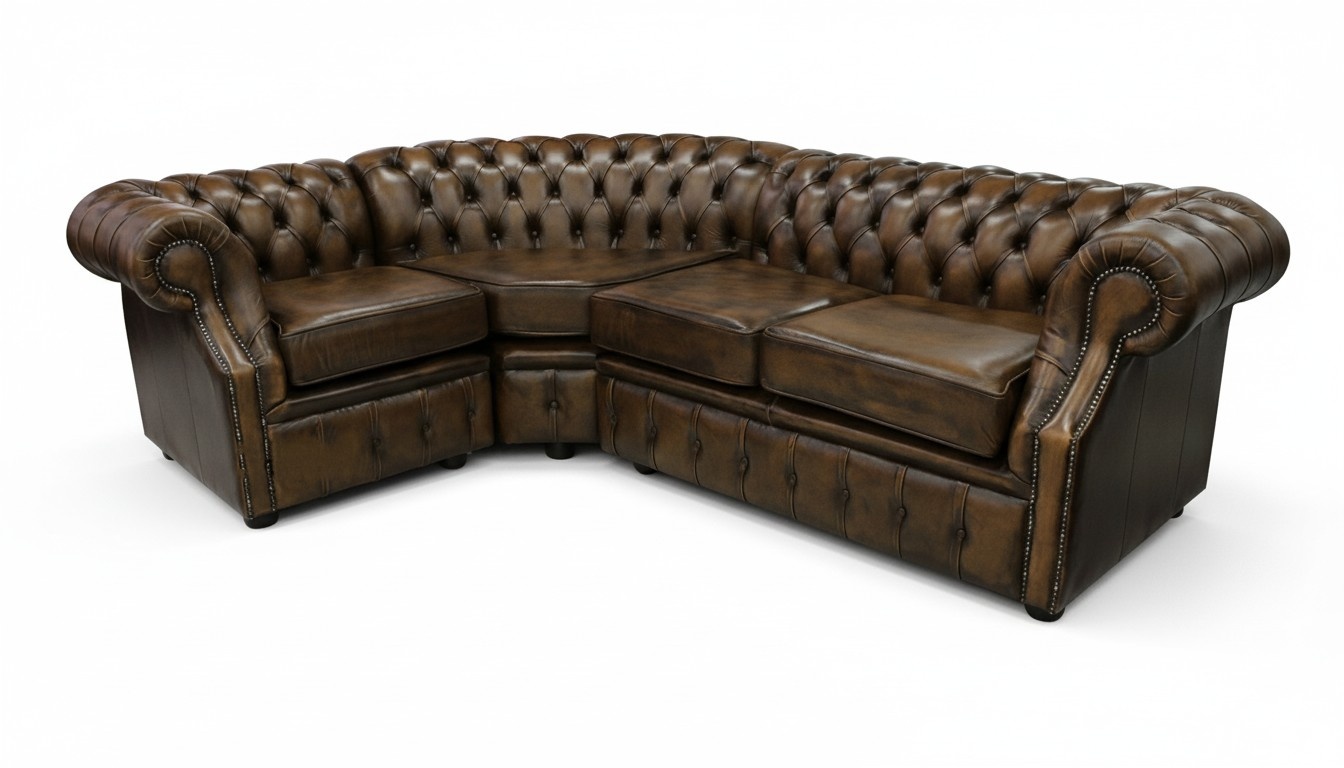 Ecksofa Chesterfield Polster Couchen Sitz Polster Garnituren Antik