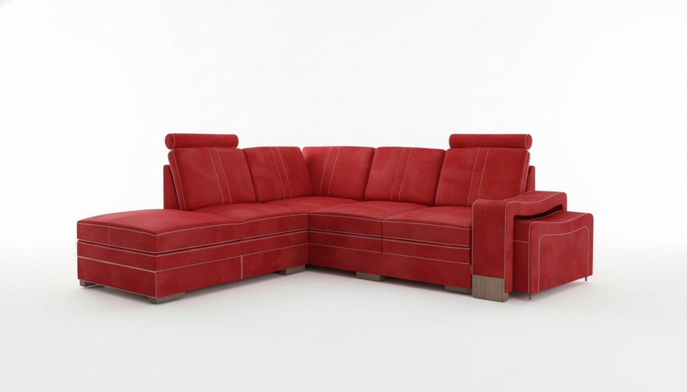 Ecksofa Eckcouch Stoffsofa Bettfunktion Bettkasten Polster Ecke Sofa Textilsofa