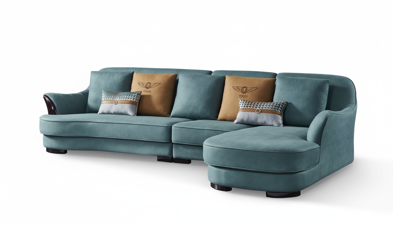 Ecksofa L Form Sofa Couch Design Couchen Polster Textil Eck Garnitur