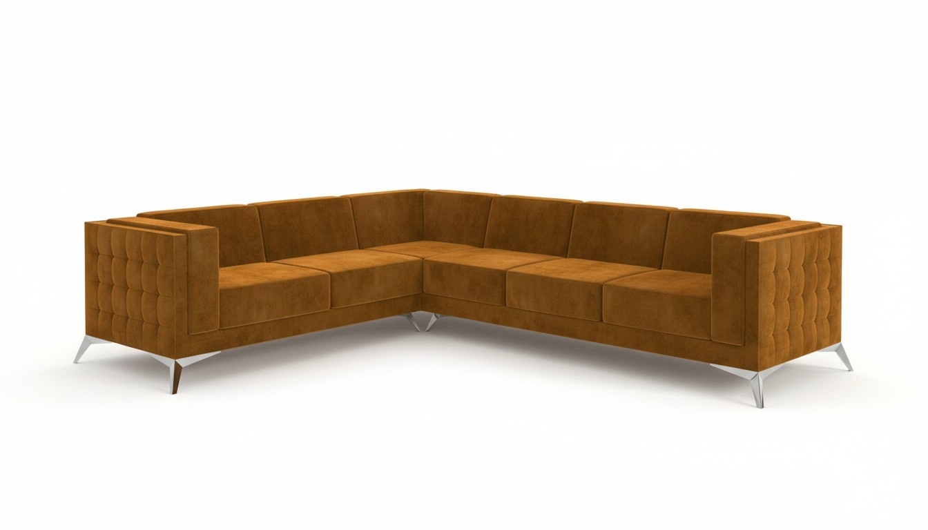 Ecksofa L-Form Stoff Couch Wohnlandschaft Garnitur Design Modern Sofa