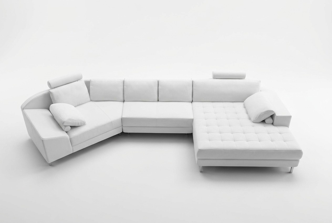 Ecksofa Ledersofa Design Sofa Ecksofa U Form Modernes Polster