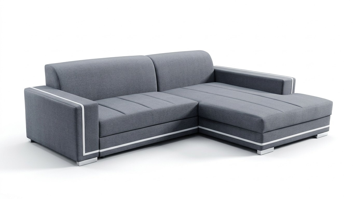 Ecksofa mit Schlaffunktion Bettfunktion Kasten Sofa Couch Wohnlandschaft