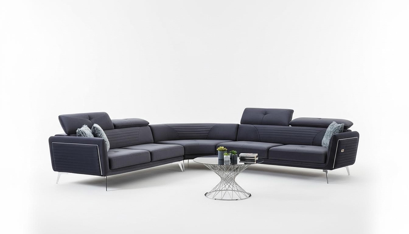 Ecksofa Sofa Couch Polster Möbel Couchen Sofas Weicher Dreisitzer 343x343