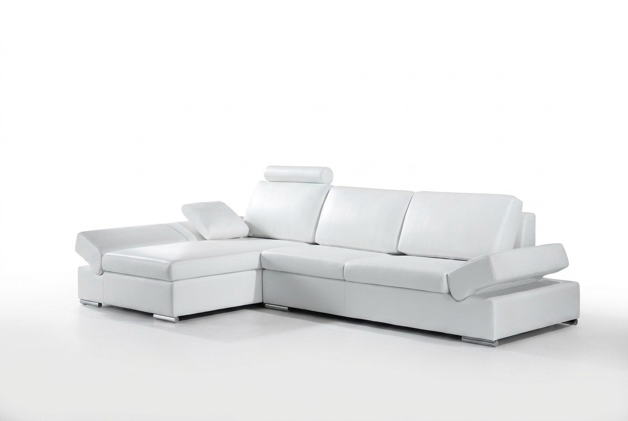 Ecksofa Sofa Couch Polster Wohnlandschaft Leder Eck Sofas Garnitur