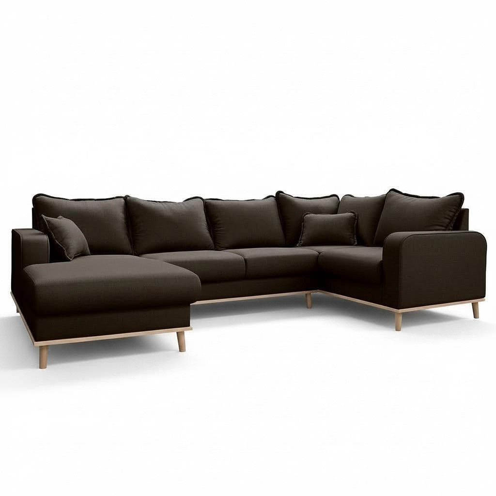 Ecksofa Sofa Couch Polster U Form Wohnlandschaft Sitzgarnitur Sofas