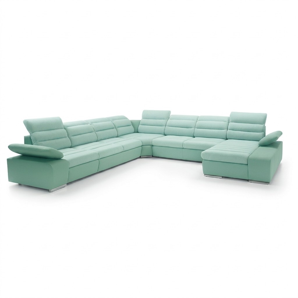 Ecksofa U-form Eckcouch Schlaffunktion Wohnlandschaft Sofa Couch Sofas Couchen