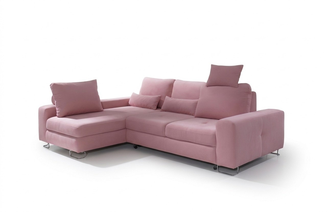 Ecksofa Wohnlandschaft Polster mit Bettfunktion Sofa Ecksofa Couch Ecke Garnitur