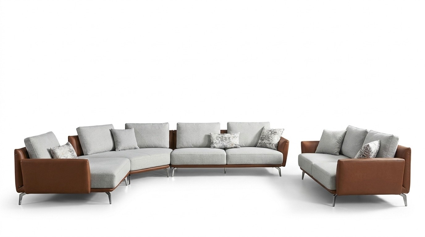 Ecksofa Wohnlandschaft Sofa Couch L Form Polster Couchen Design Garnitur Leder