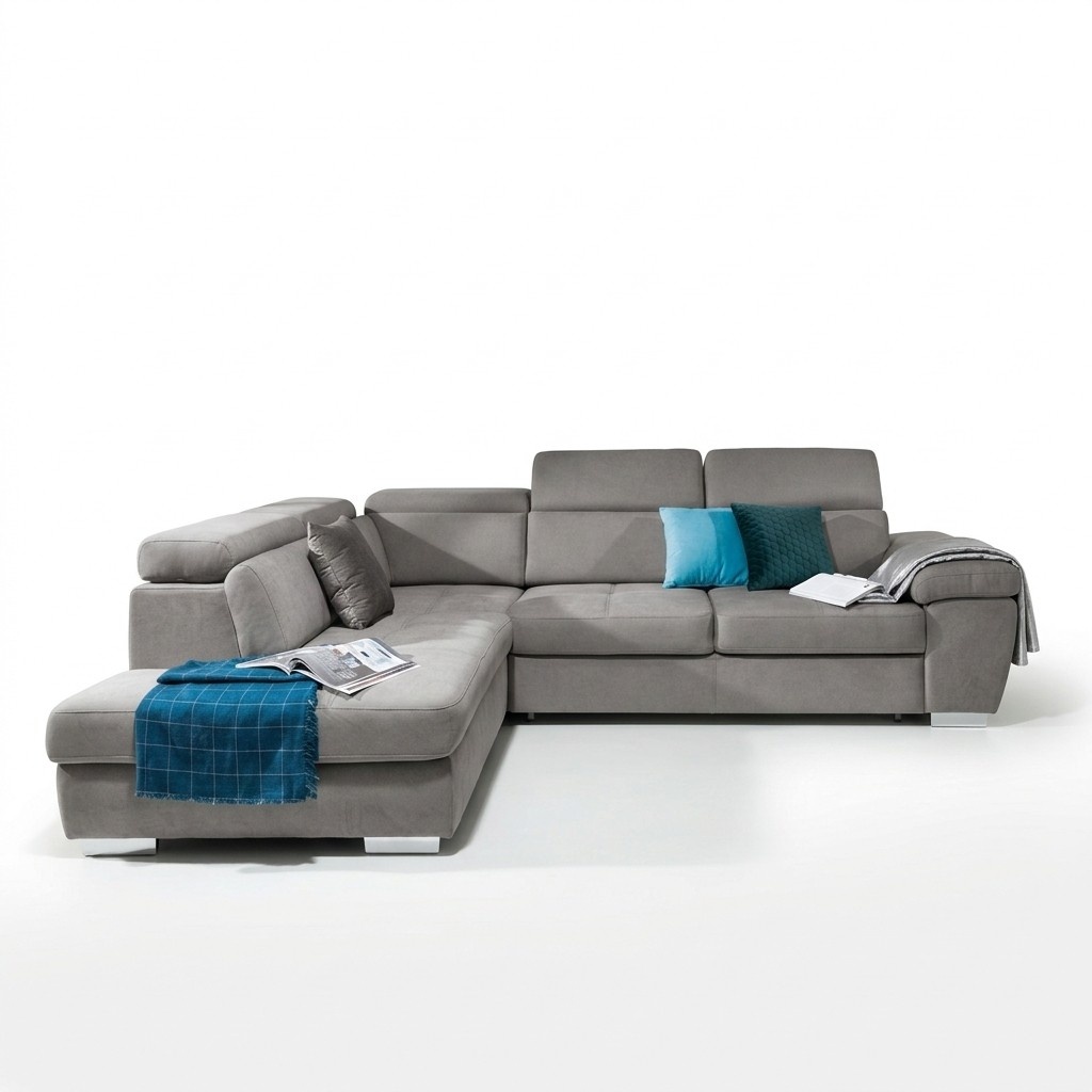 Ecksofa Wohnlandschaft Sofa Couche Polster Eck Sofas Garnitur Textil