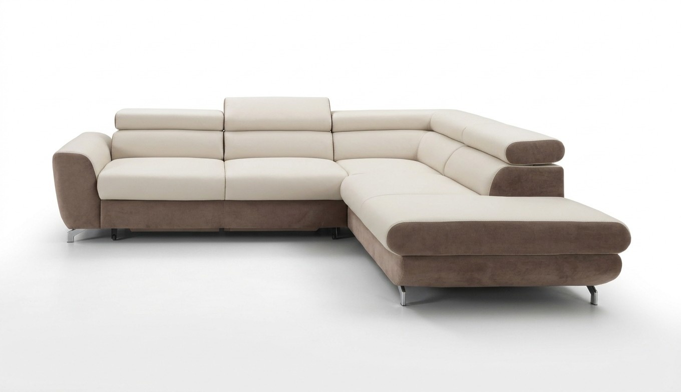 Ecksofa Wohnlandschaft Sofa mit Bettfunktion Ecksofa Couch Ecke Polster Garnitur