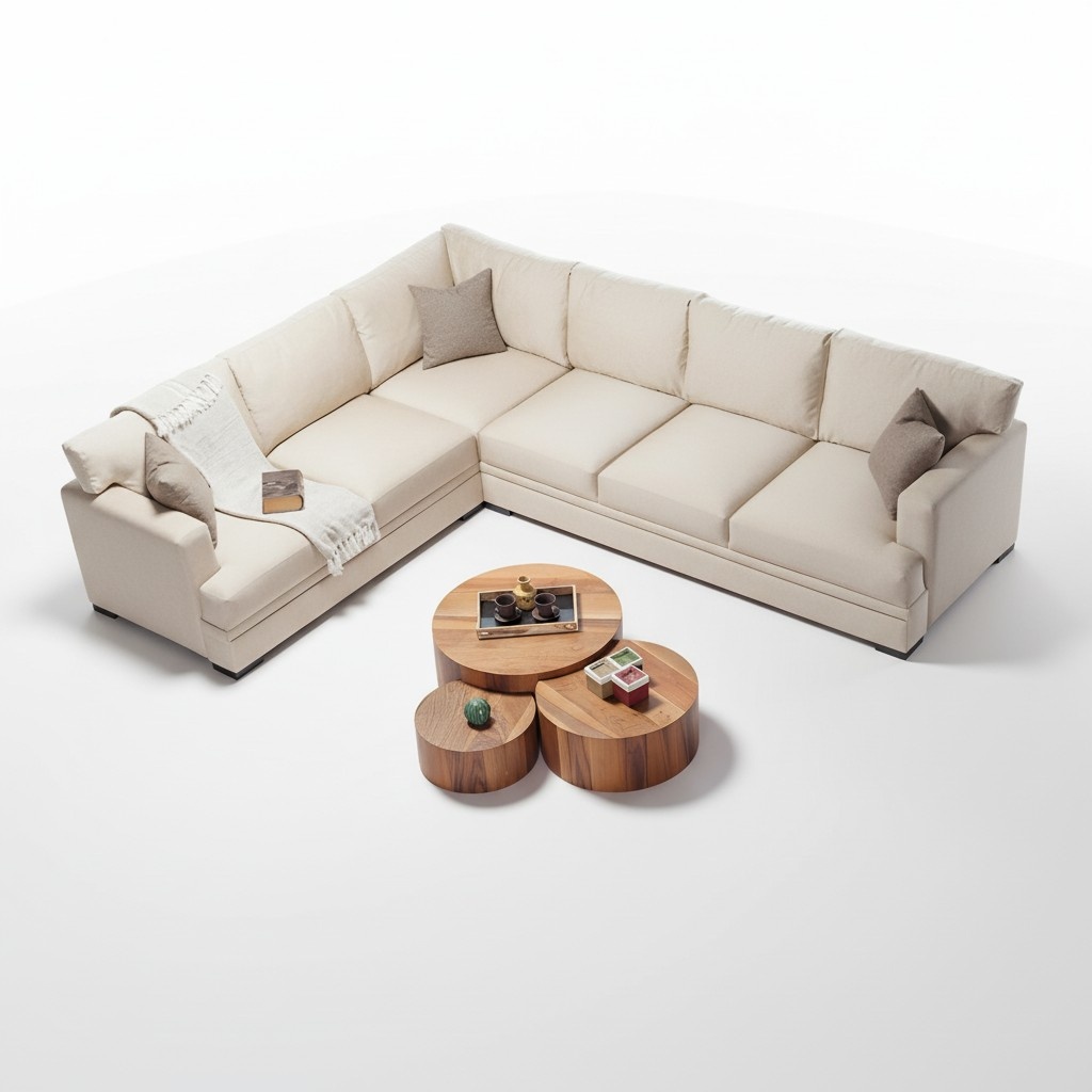 Ecksofa Wohnzimmer Design Möbel Luxus Sofa L-Form Modern Einrichtung