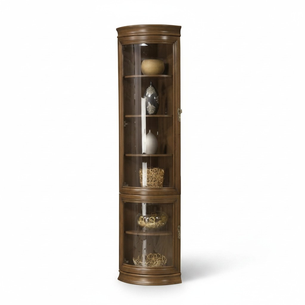 Eckvitrine Eckmöbel Eckschrank Vitrinenschrank Eckglasschrank Eckschrankvitrine