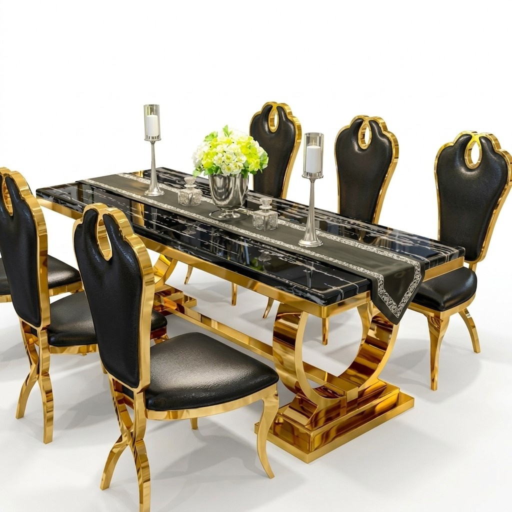 Edelstahl Esstisch Esszimmer Moderne Wohnzimmer Küche Tische Design Tisch Metall