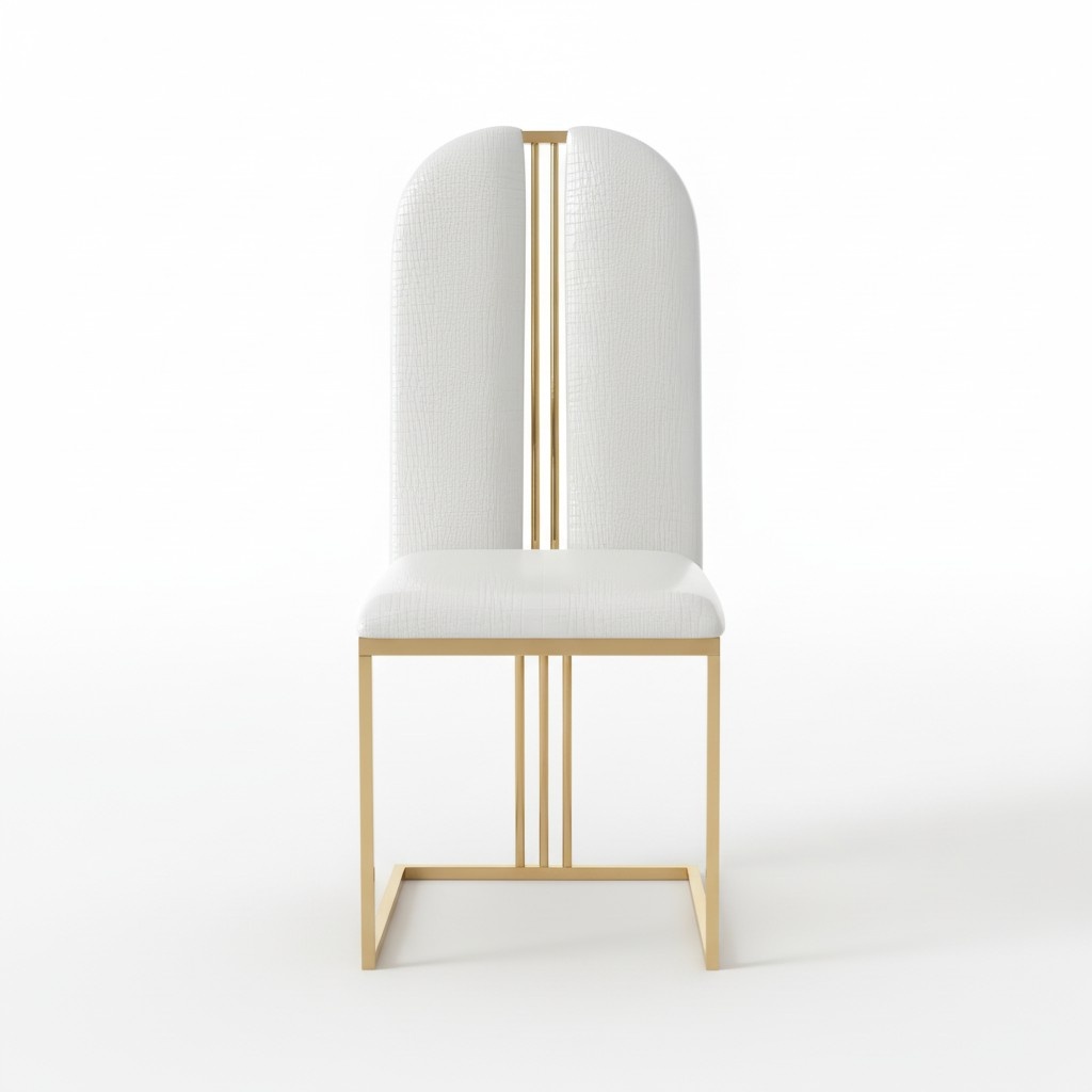 Edelstahl Stuhl Esszimmer Leder Stuhl Stühle Edelstahl Designer Gold