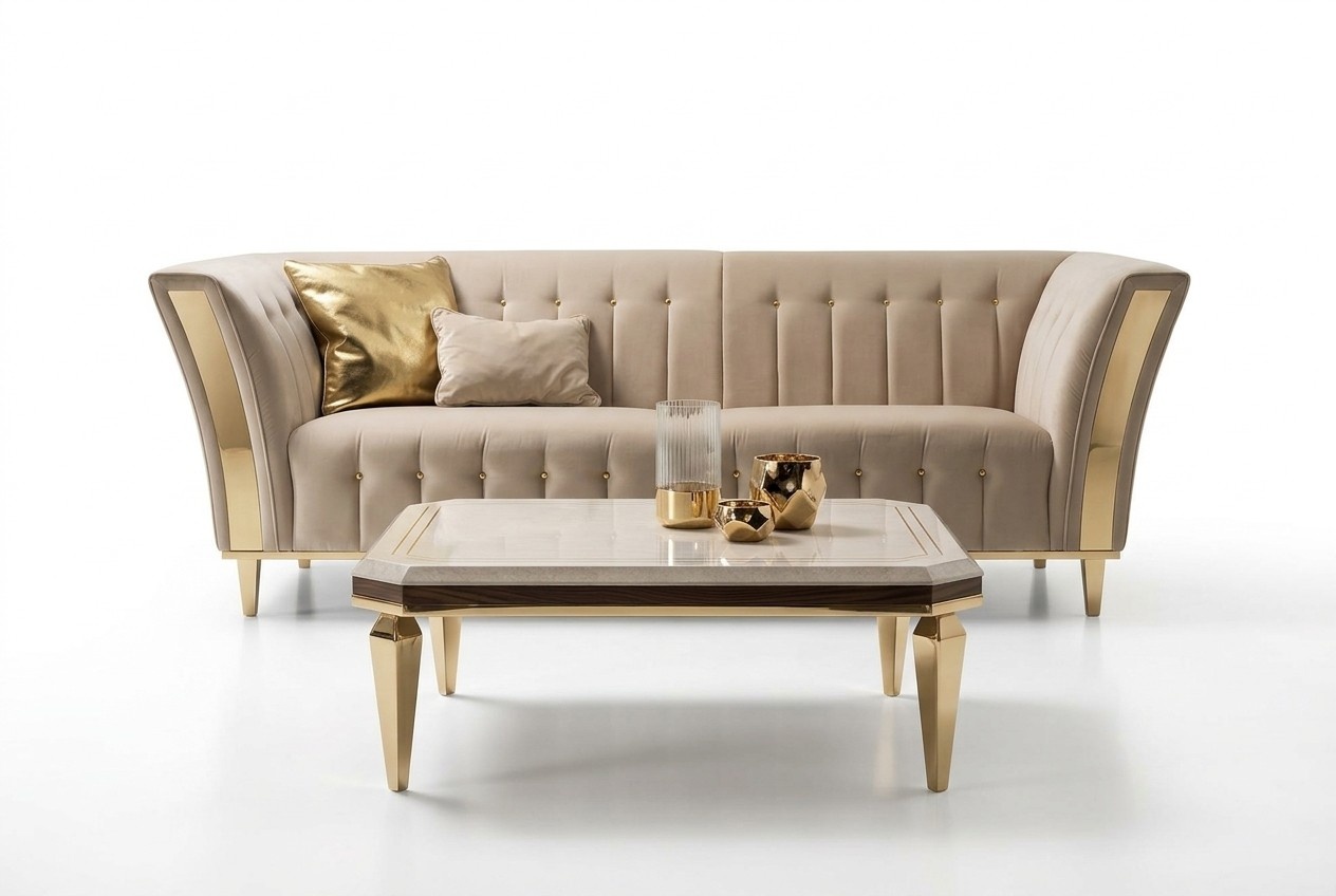 Edler Design Couchtisch Beistelltisch Wohnzimmer Tisch Holz Tische arredoclassic