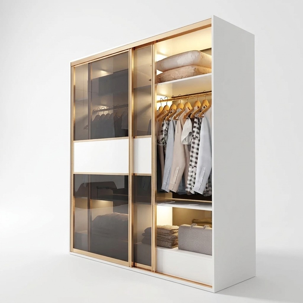edler Schrank Luxus Schwebetüren Design Schlaf Zimmer Schränke Kleider