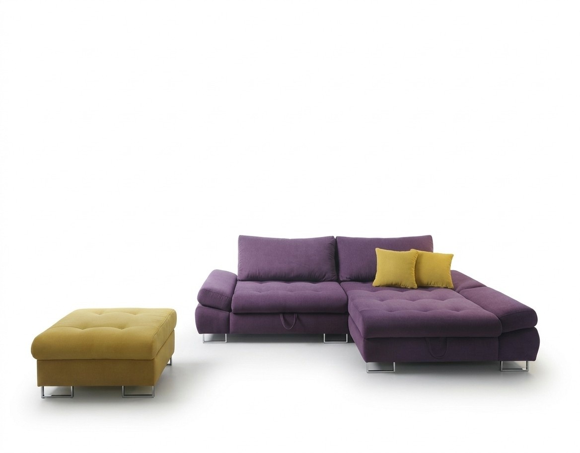 Eleganc L-Form Ecksofa Stoff Couch Wohnzimmer moderne Design Sofas