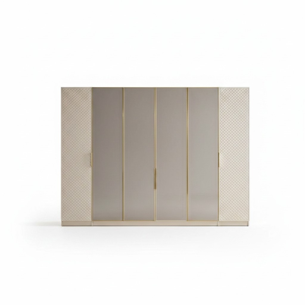 Elegant Kleiderschrank im Schlafzimmer luxuriös Holz Möbel Schränke schrank